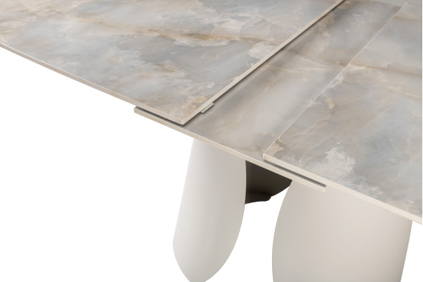 Керамічний стіл розкладний обідній Vetro Mebel Лунаріо TML-1321 Лафаєт/айворі-24