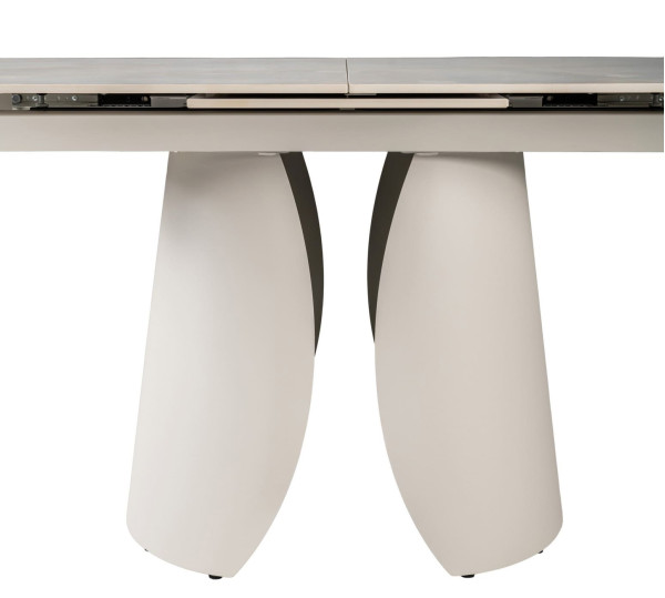 Керамічний стіл розкладний обідній Vetro Mebel Лунаріо TML-1321 Лафаєт/айворі-25