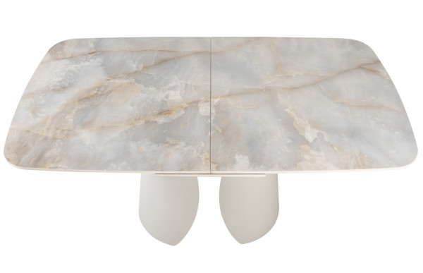 Керамічний стіл розкладний обідній Vetro Mebel Лунаріо TML-1321 Лафаєт/айворі-23