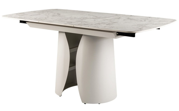 Керамічний стіл розкладний обідній Vetro Mebel Лунаріо TML-1322 Клауді грей/айворі-17