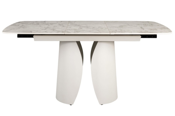 Керамічний стіл розкладний обідній Vetro Mebel Лунаріо TML-1322 Клауді грей/айворі-16