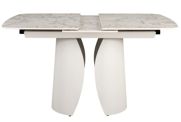 Керамічний стіл розкладний обідній Vetro Mebel Лунаріо TML-1322 Клауді грей/айворі-14