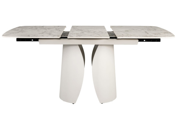 Керамічний стіл розкладний обідній Vetro Mebel Лунаріо TML-1322 Клауді грей/айворі-15