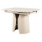 Керамічний стіл розкладний обідній Vetro Mebel Лунаріо TML-1322 Крема марфіль/капучино-14-thumb