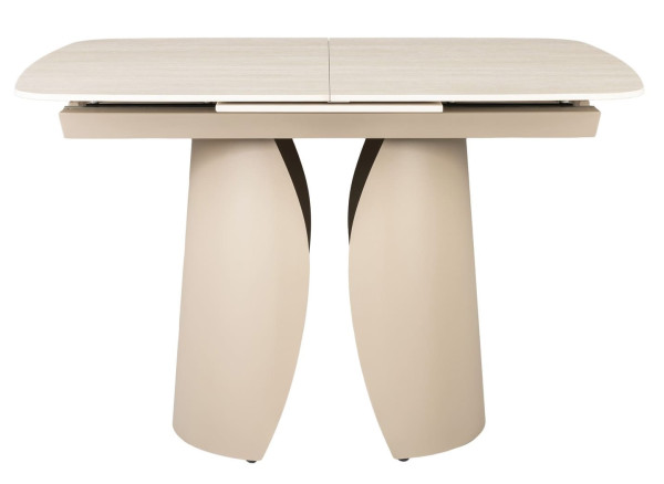 Керамічний стіл розкладний обідній Vetro Mebel Лунаріо TML-1322 Крема марфіль/капучино-13