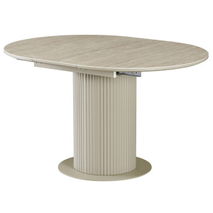 Керамічний стіл розкладний обідній Vetro Mebel Маре TML-1330 Римський травертин/капучино