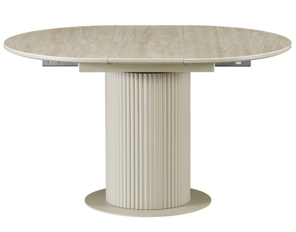 Керамічний стіл розкладний обідній Vetro Mebel Маре TML-1330 Римський травертин/капучино-1