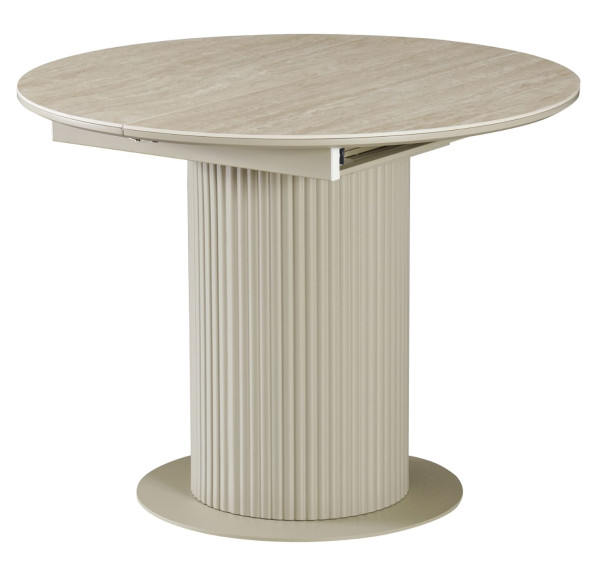 Керамічний стіл розкладний обідній Vetro Mebel Маре TML-1330 Римський травертин/капучино-3