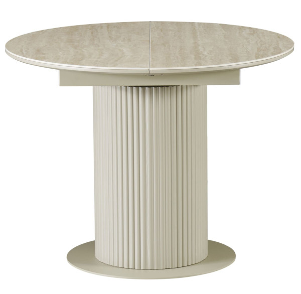 Керамічний стіл розкладний обідній Vetro Mebel Маре TML-1330 Римський травертин/капучино-2