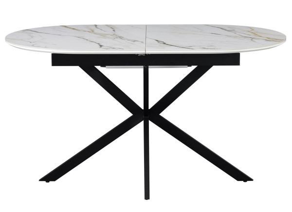 Керамічний стіл розкладний обідній Vetro Mebel Верона TML-1335 Калакатта голд/чорний-1