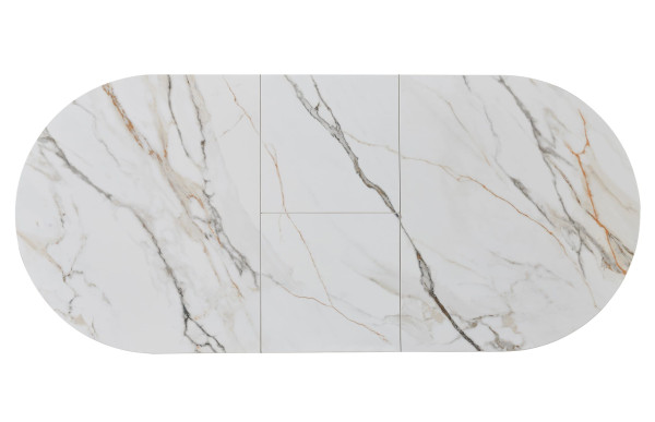 Керамічний стіл розкладний обідній Vetro Mebel Верона TML-1335 Калакатта голд/чорний-4