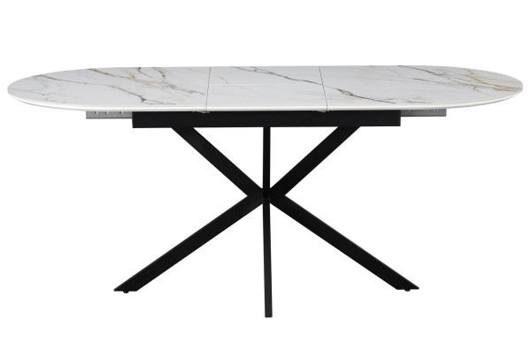Керамічний стіл розкладний обідній Vetro Mebel Верона TML-1335 Калакатта голд/чорний-3