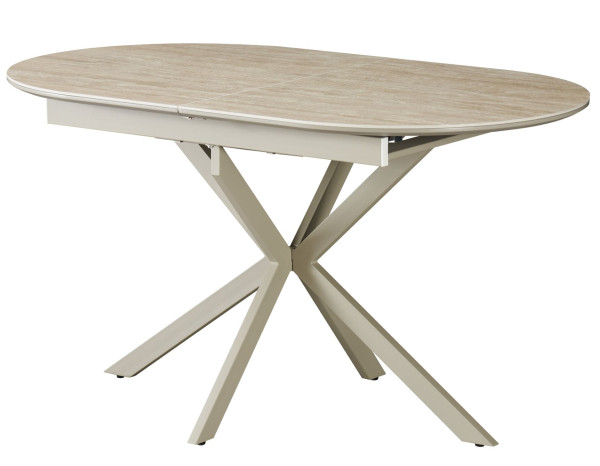 Керамічний стіл розкладний обідній Vetro Mebel Верона TML-1335 Римський травертин/капучино-0