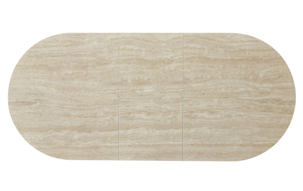 Керамічний стіл розкладний обідній Vetro Mebel Верона TML-1335 Римський травертин/капучино-4