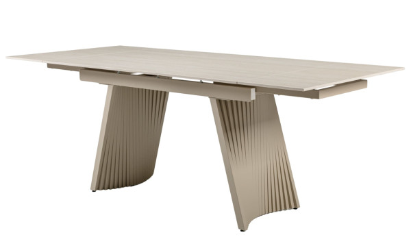 Керамический стол раскладной обеденный Vetro Mebel Олимпия TML-985 Крема марфиль-бежевый-18