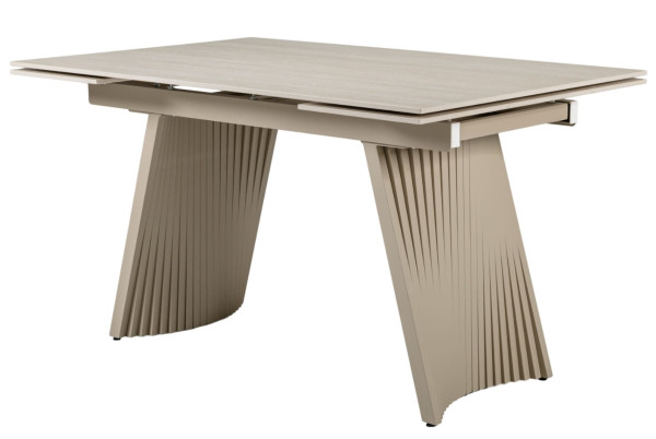 Керамический стол раскладной обеденный Vetro Mebel Олимпия TML-985 Крема марфиль-бежевый-15