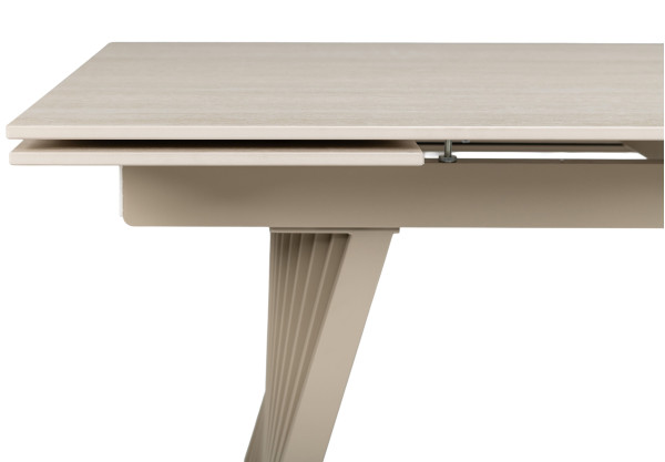 Керамический стол раскладной обеденный Vetro Mebel Олимпия TML-985 Крема марфиль-бежевый-23