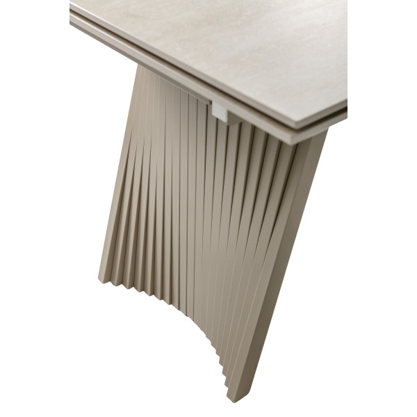 Керамический стол раскладной обеденный Vetro Mebel Олимпия TML-985 Крема марфиль-бежевый-25