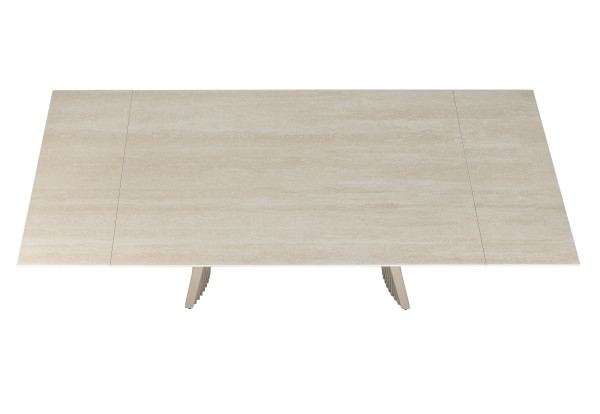 Керамический стол раскладной обеденный Vetro Mebel Олимпия TML-985 Крема марфиль-бежевый-21