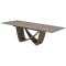 Керамічний стіл розкладний обідній Vetro Mebel Беатріче TML-995 Тайгер травертин-коричневий 100-180 (260) см-13-thumb