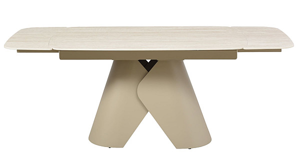 Керамічний стіл розкладний обідній Vetro Mebel Паріс TML-997-1 Крема марфіль-бежевий-16