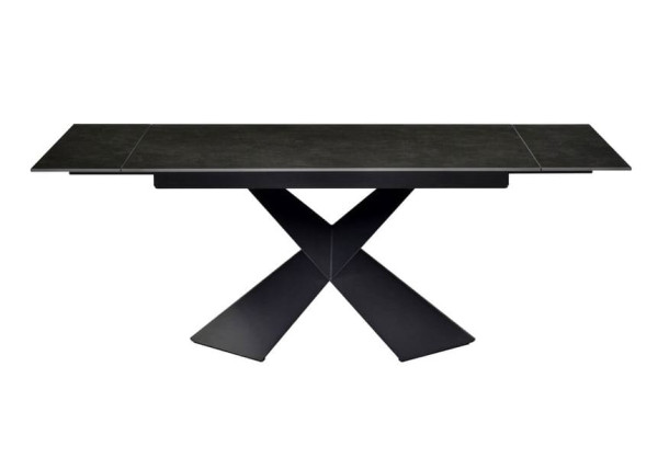 Керамический стол раскладной обеденный Vetro Mebel Урбано TML-896 Империал графит-черный-15