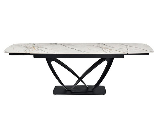 Керамічний стіл розкладний обідній Vetro Mebel Массімо TML-950 Каса голд-чорний-11