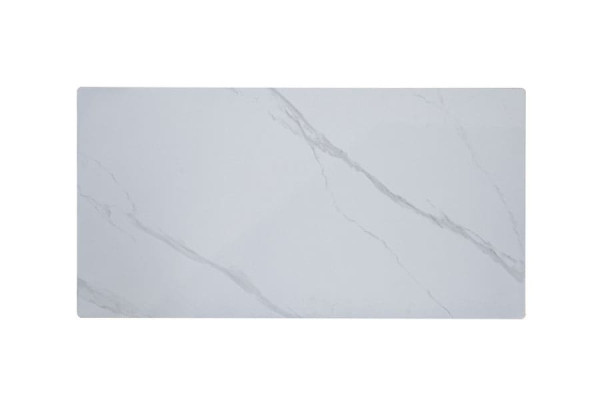 Журнальний стіл Vetro Mebel Бруно Білий мармур-чорний-1