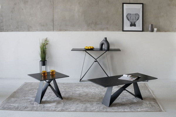 Журнальный стол Vetro Mebel Бруно Неро маркина-черный-5