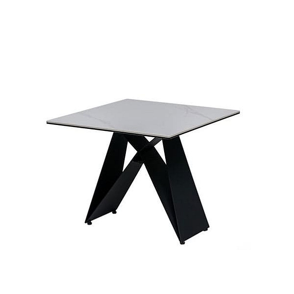 Кавовий стіл Vetro Mebel Бруно Білий мармур-чорний-0