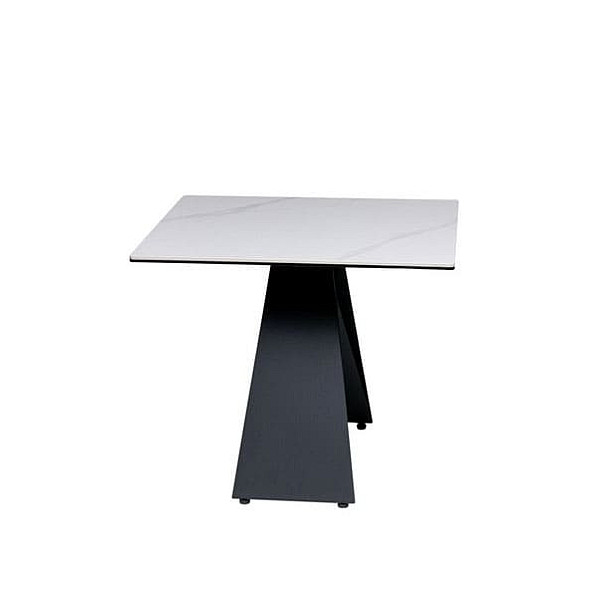 Кавовий стіл Vetro Mebel Бруно Білий мармур-чорний-3