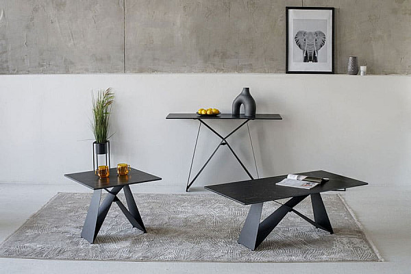 Кавовий стіл Vetro Mebel Бруно Неро маркіна-4