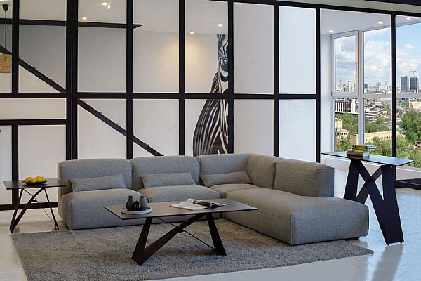 Кавовий стіл Vetro Mebel Бруно Неро маркіна-6