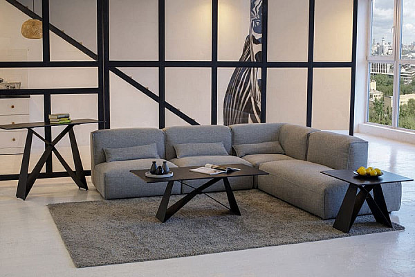 Кавовий стіл Vetro Mebel Бруно Неро маркіна-7