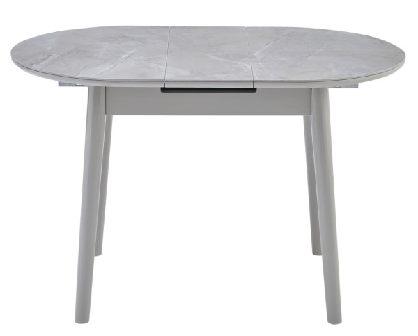 Керамический стол раскладной обеденный Vetro Mebel TM-85-1 Калакатта мрамор/серый-4