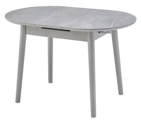 Керамический стол раскладной обеденный Vetro Mebel TM-85-1 Калакатта мрамор/серый-5
