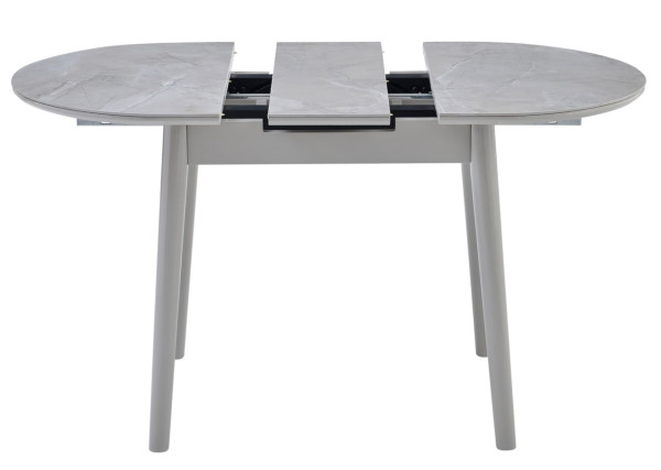 Керамический стол раскладной обеденный Vetro Mebel TM-85-1 Калакатта мрамор/серый-3