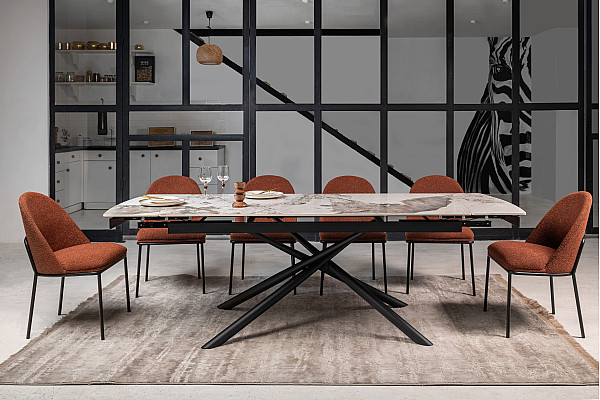 Стілець Vetro Mebel M-110 Теракотовий тканина букле-4