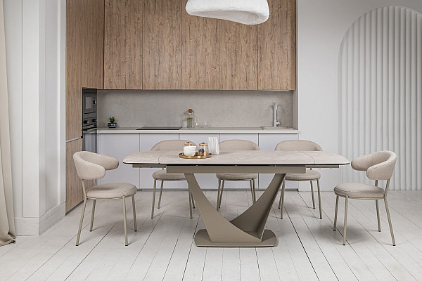 Стілець Vetro Mebel M-115 Екрю тканина-1