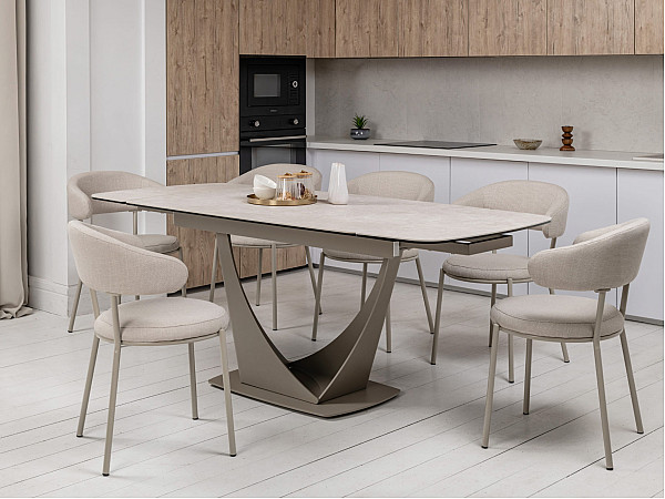 Стілець Vetro Mebel M-115 Екрю тканина-3