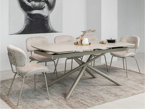 Стул Vetro Mebel M-120 Жемчужный-капучино ткань-16