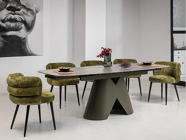 Стілець Vetro Mebel M-215 Мох/чорний-9