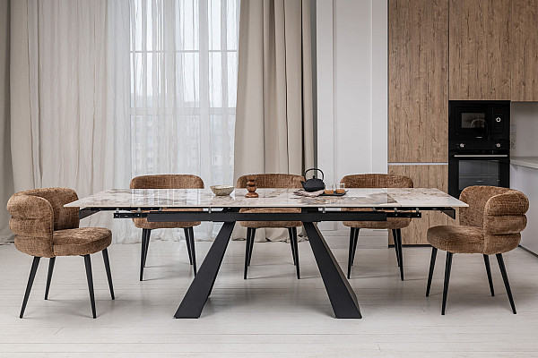 Стілець Vetro Mebel M-215 Сандал/чорний-6