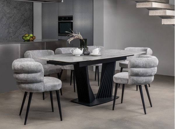 Стул Vetro Mebel M-215 Устричний/черный-6