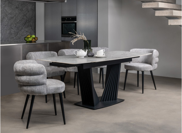 Стул Vetro Mebel M-215 Устричний/черный-7