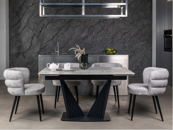 Стул Vetro Mebel M-215 Устричний/черный-10