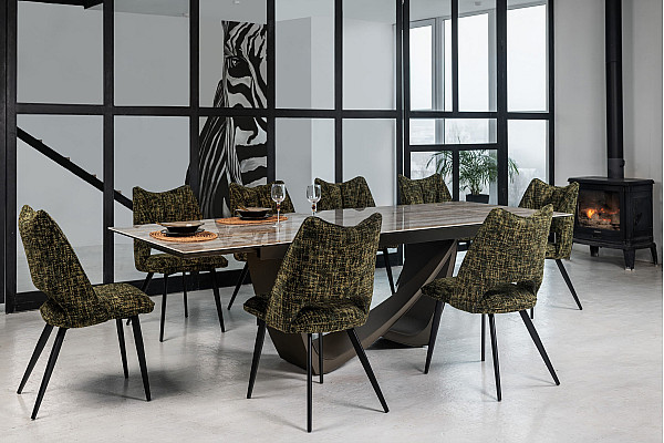 Стілець Vetro Mebel M-217 Форест/чорний тканина-7