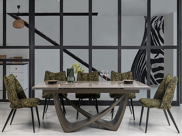 Стілець Vetro Mebel M-217 Форест/чорний тканина-8