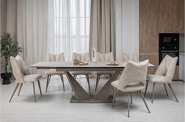 Стілець Vetro Mebel M-217 Тофу/капучіно тканина-10