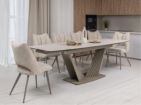 Стілець Vetro Mebel M-217 Тофу/капучіно тканина-6